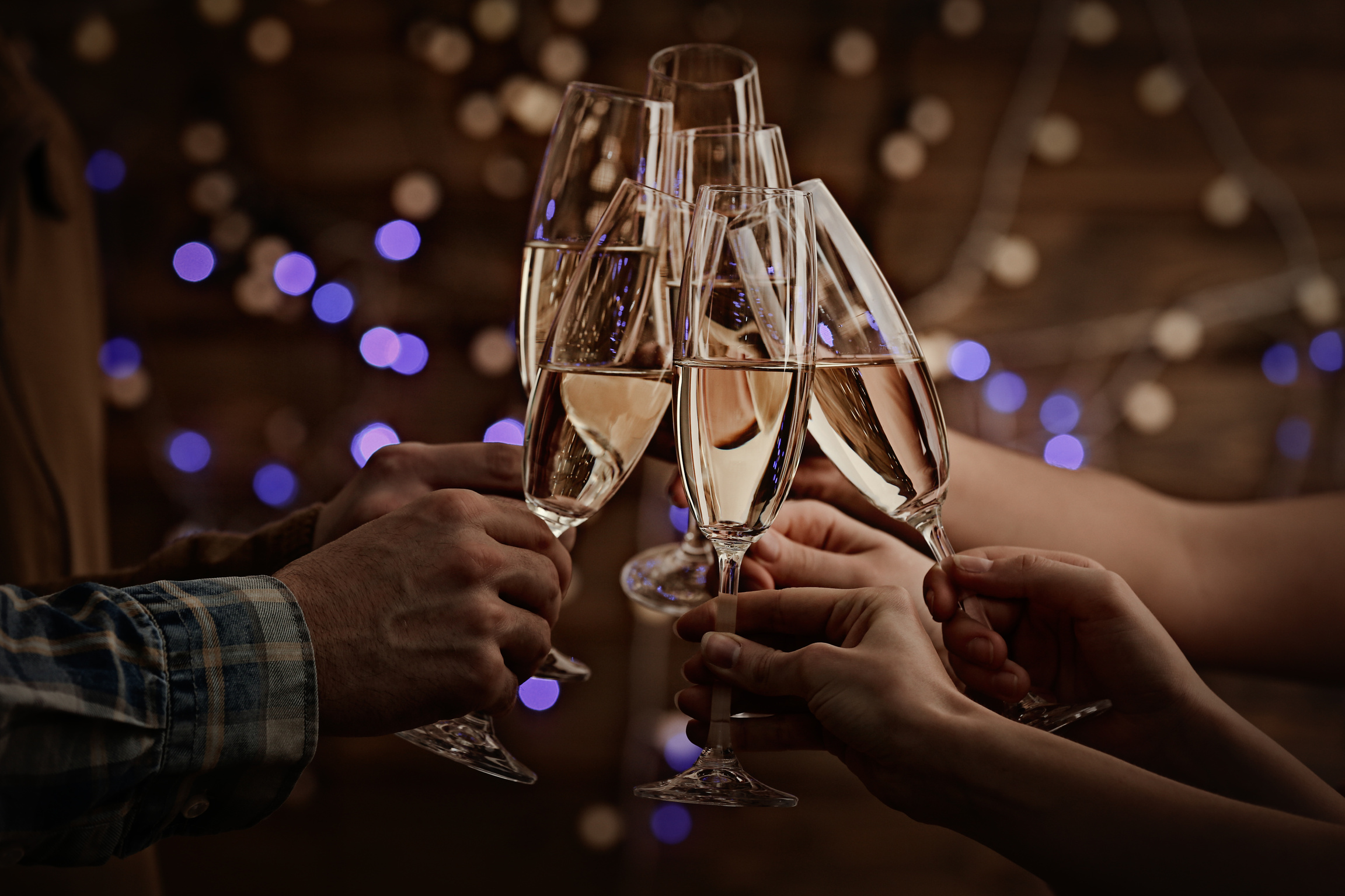 Toast of Champagne Drinks